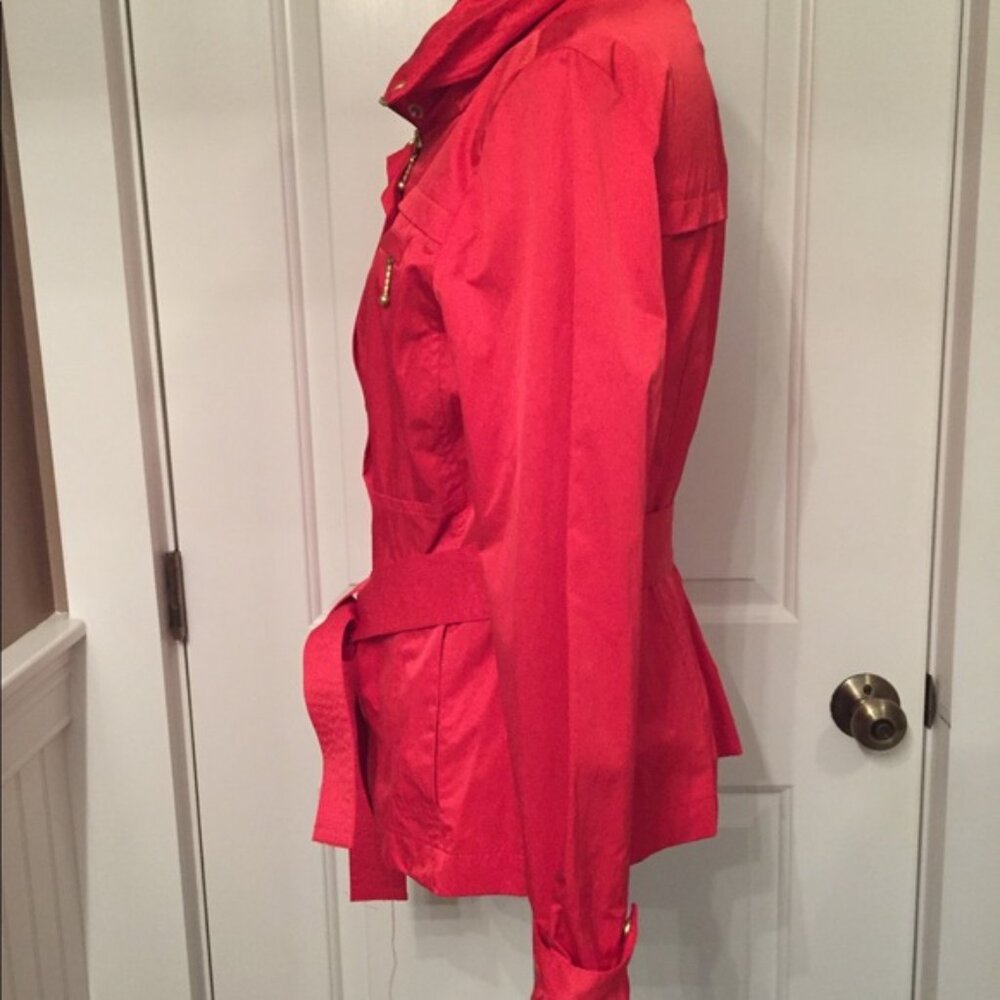 CHICO’S ZENERGY JACKET RED BELTED LIGHTWEIGHT COAT Size 0 S - Picture 5 of 8